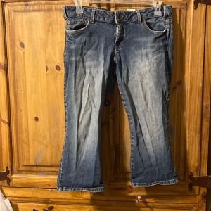 Capri length jeans